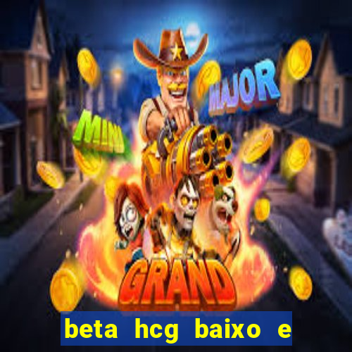 beta hcg baixo e gravidez evoluiu